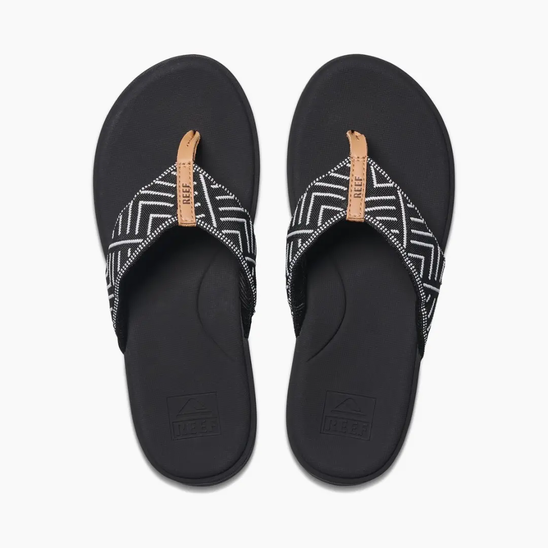 Reef CUSHION CLOUD TX BLACK GEO Dames Slippers