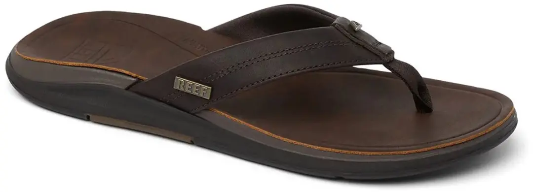 Reef Leather Offshore Teenslippers CJ8554 - Bruin - afbeelding 2 van 6