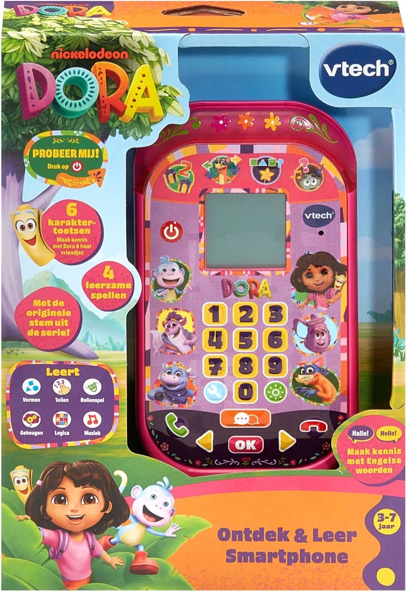 VTech Dora the Explorer Smarthphone - Multicolor