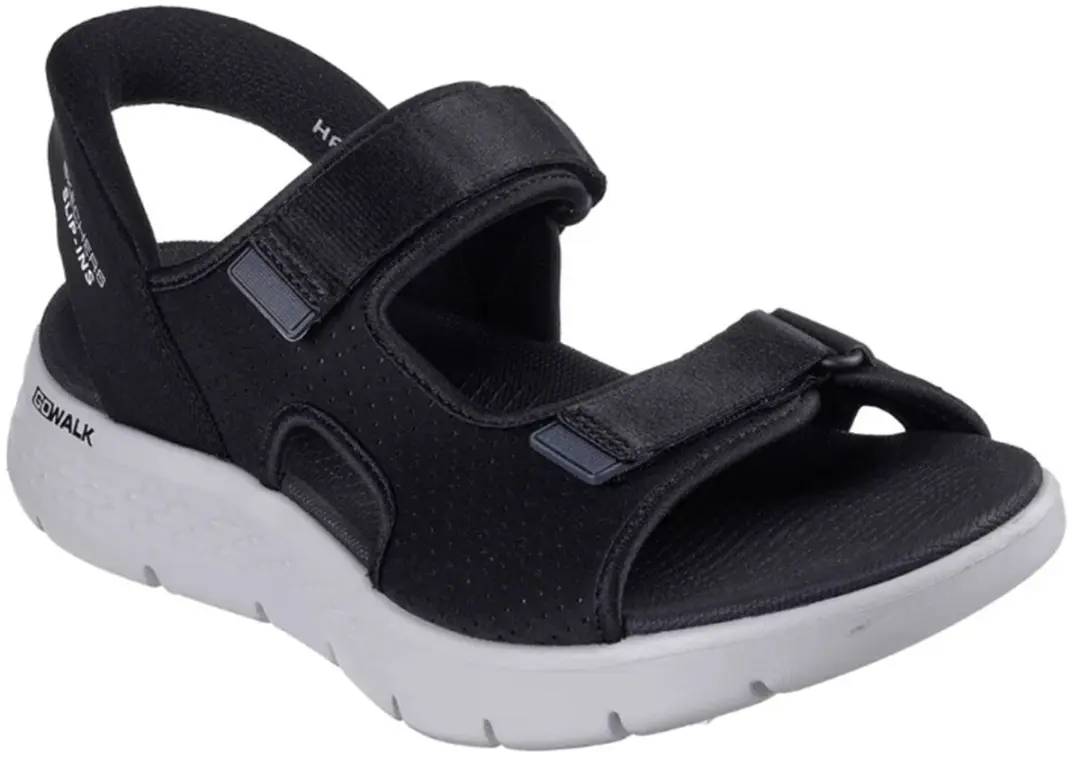 Skechers Sandaal Go Walk Flex Sandal Easy Entry 229210 BKGY Black Gray Machine W