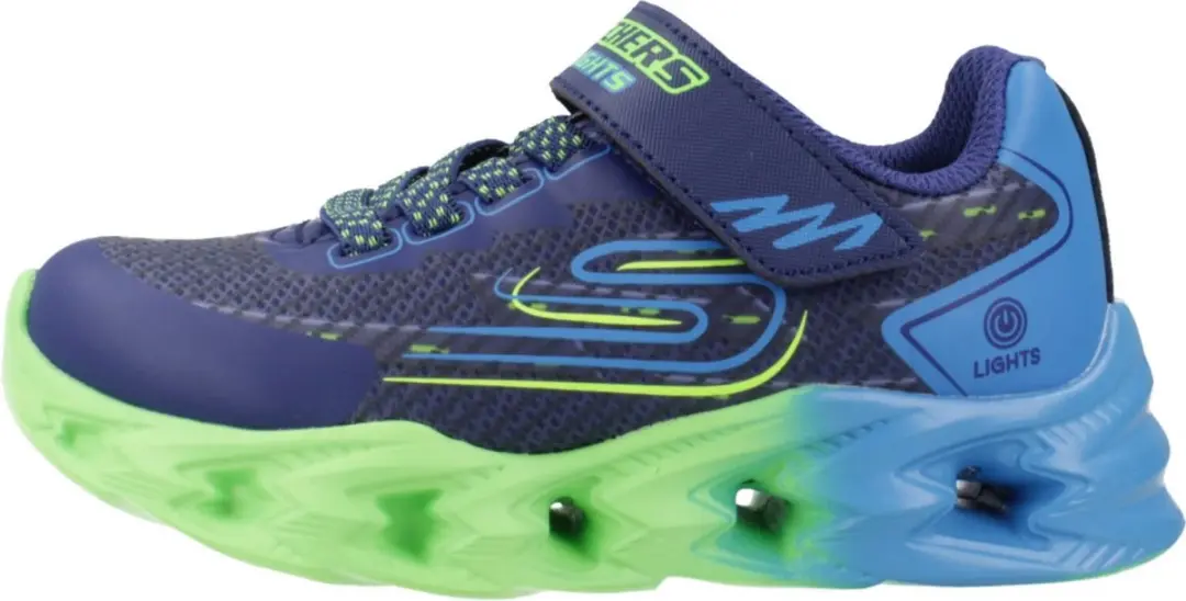 Skechers Quantroid Vortex 2.0 Sneakers - LED - Bont - afbeelding 2 van 6