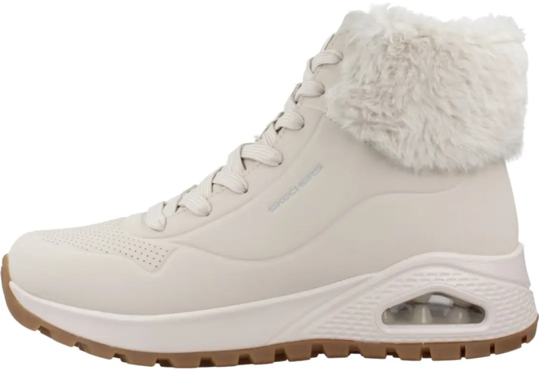 Skechers Uno Rugged Dames Sneakers 167274-OFWT - Wit - afbeelding 5 van 6