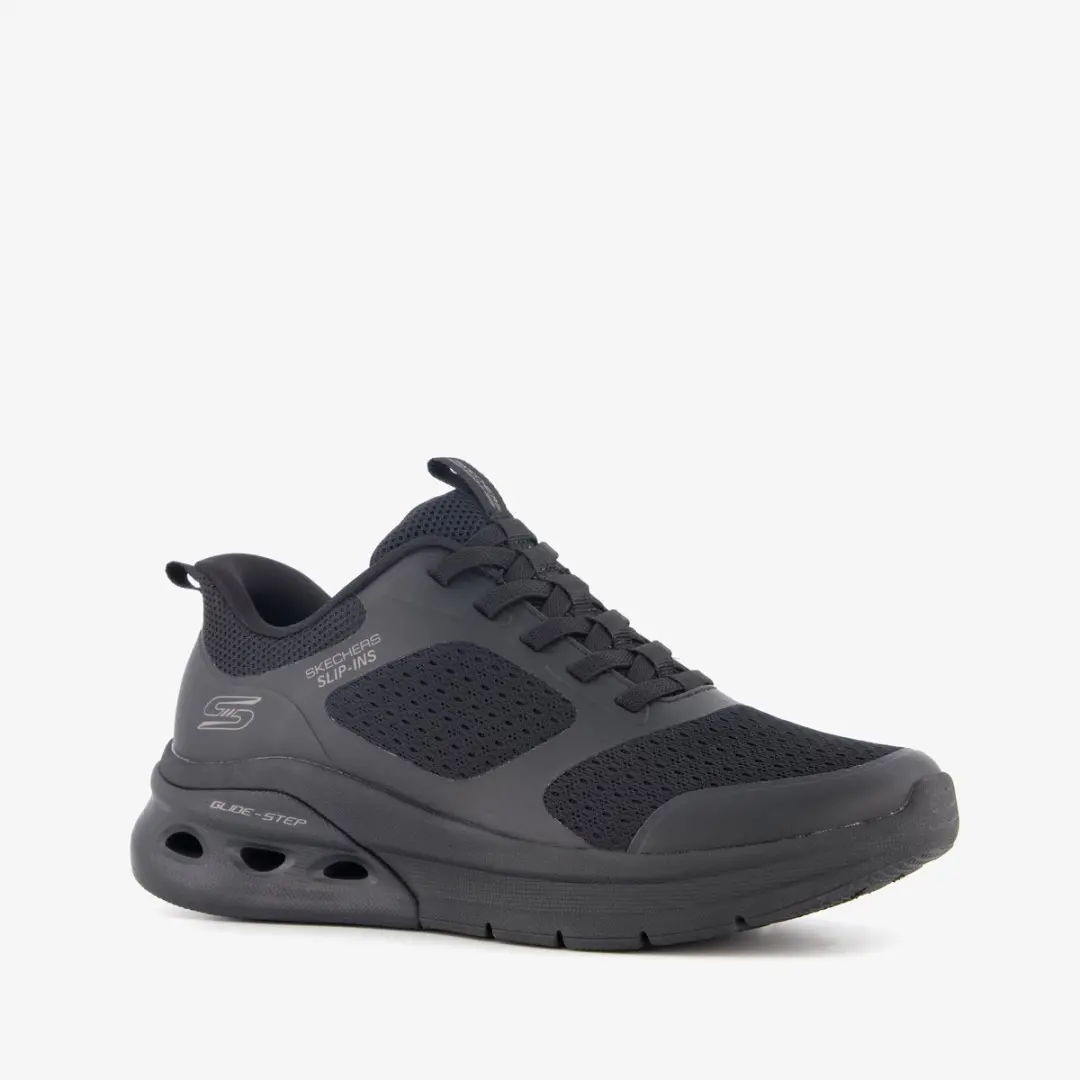Skechers Slip-ins: BOBS Arc Waves 2.0 dames sneakers zwart