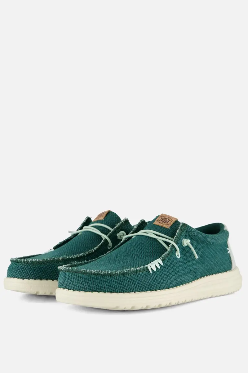 Hey Dude Wally Braided Instappers groen