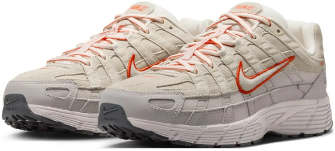 Nike P-6000 Heren Sneakers - Grijs/Rood/Beige - afbeelding 3 van 6