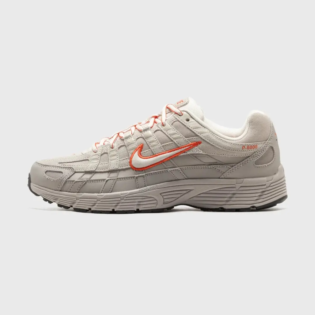 Nike P-6000 Heren Sneakers - Grijs/Rood/Beige - afbeelding 2 van 6