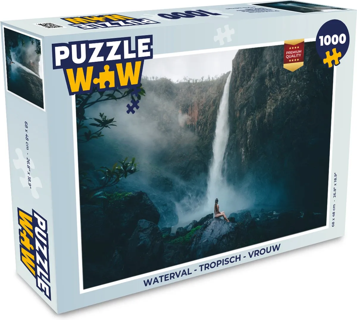 PuzzleWow Waterval Tropisch Legpuzzel 1000 Stuks