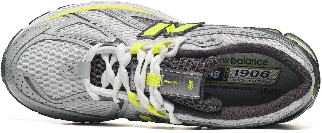 New Balance 1906R Sneakers - LIGHT SILVER METALLIC / ALKALINE GREEN - afbeelding 4 van 6