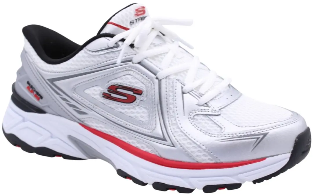 Skechers Max Run Heren Schoenen - Wit - afbeelding 6 van 6