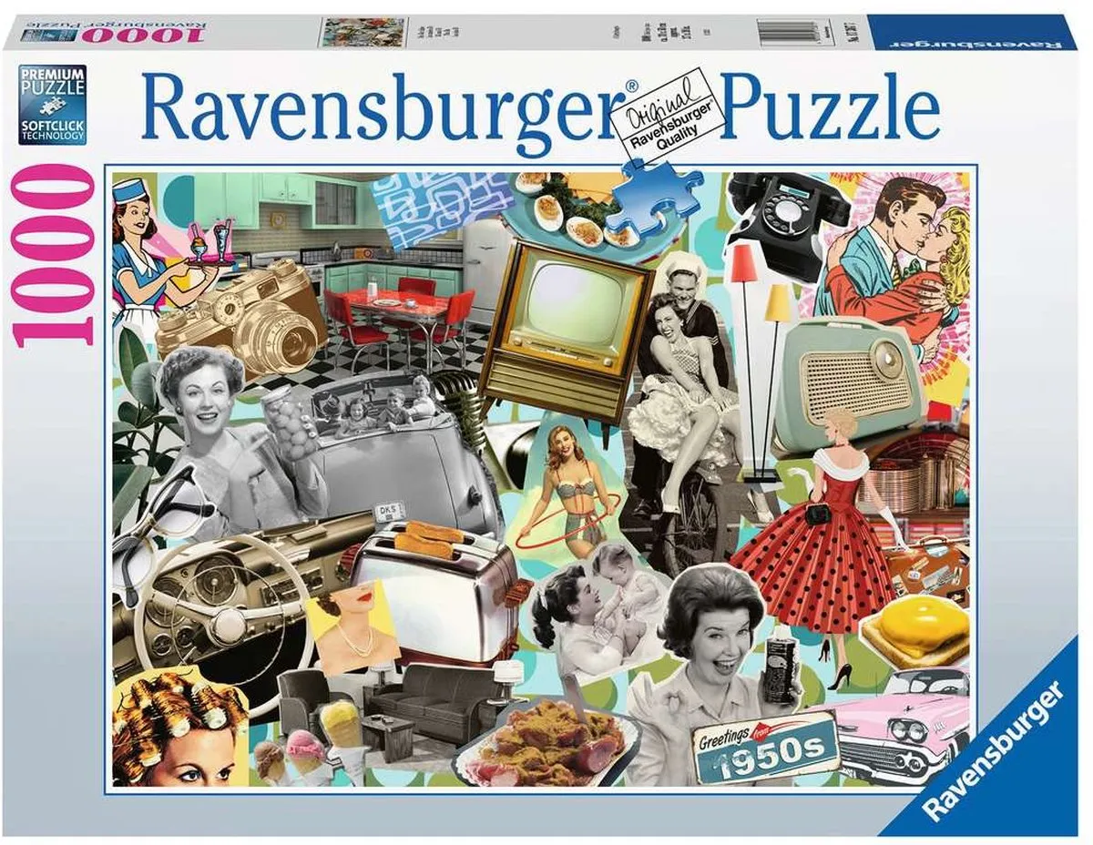 Ravensburger De Jaren 90 Legpuzzel 1000 Stuks - 12000619 - afbeelding 6 van 6