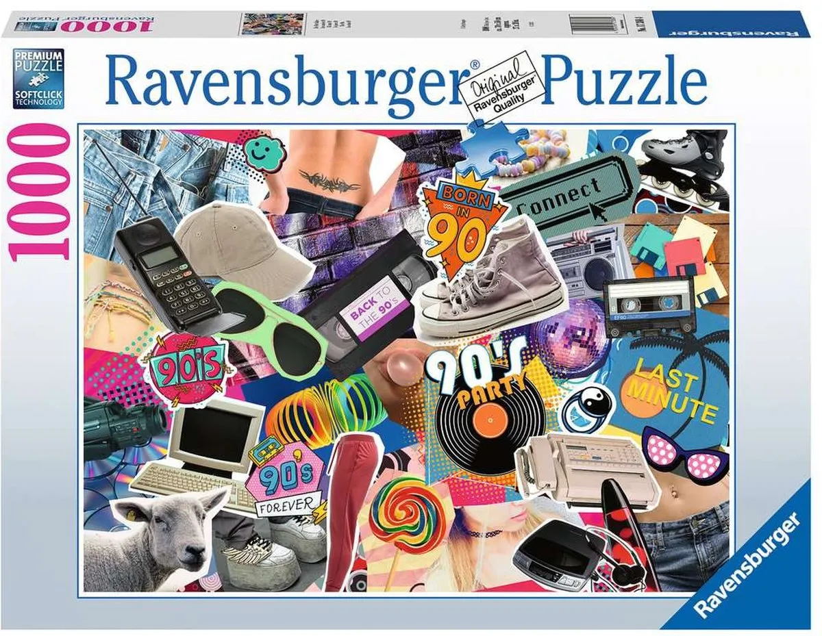 Ravensburger De Jaren 90 Legpuzzel 1000 Stuks - 12000619