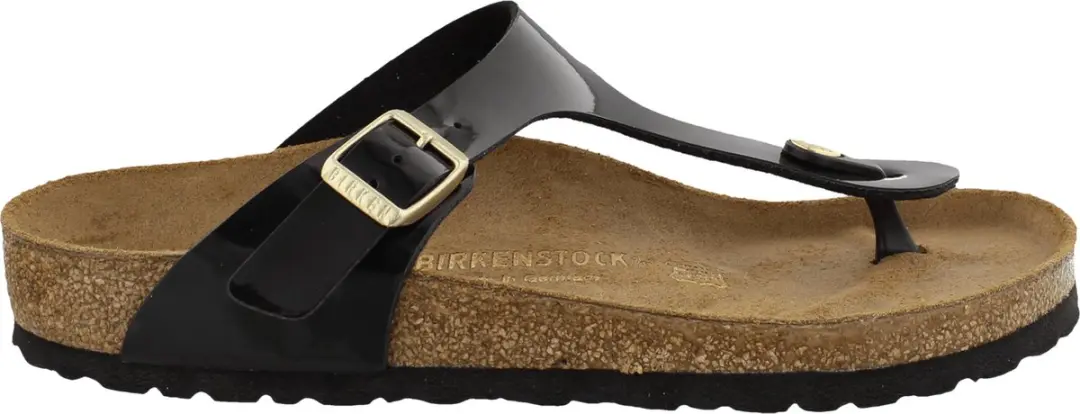 Birkenstock Gizeh Slippers Zwart Lak Maat 35