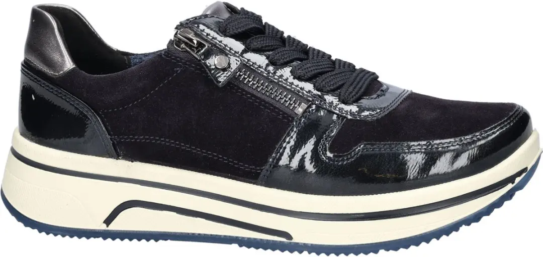 Ara Sapporo 3.0 Dames Sneaker - Donkerblauw - Maat 41 - afbeelding 5 van 6