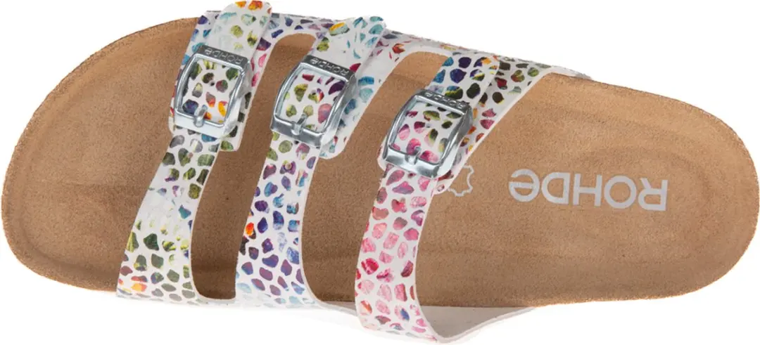 Rohde 5620 08 Slippers Wit Multi Leer Dames