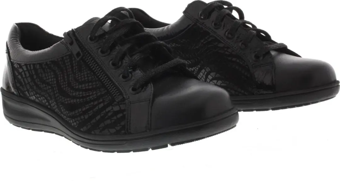Solidus Kate 29001-01001 Dames Veterschoenen - Zwart - Maat 40