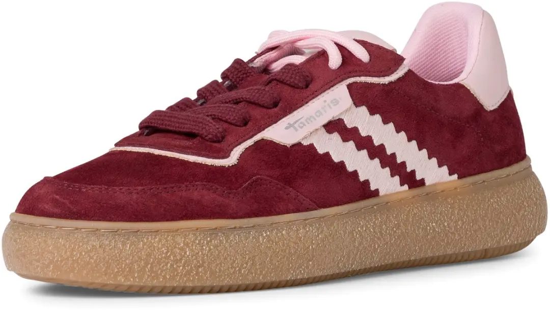 Tamaris Core Dames Sneakers - Bordeaux - afbeelding 4 van 6