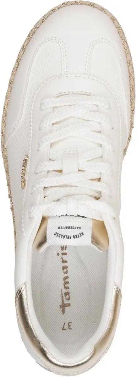 Tamaris Core Dames Sneakers 37 - Wit/Goud