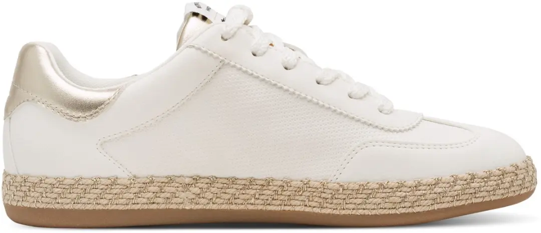 Tamaris Core Dames Sneakers 37 - Wit/Goud - afbeelding 6 van 6