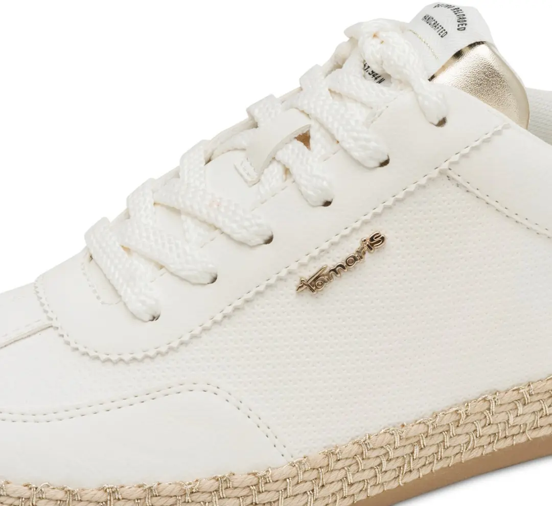 Tamaris Core Dames Sneakers 37 - Wit/Goud