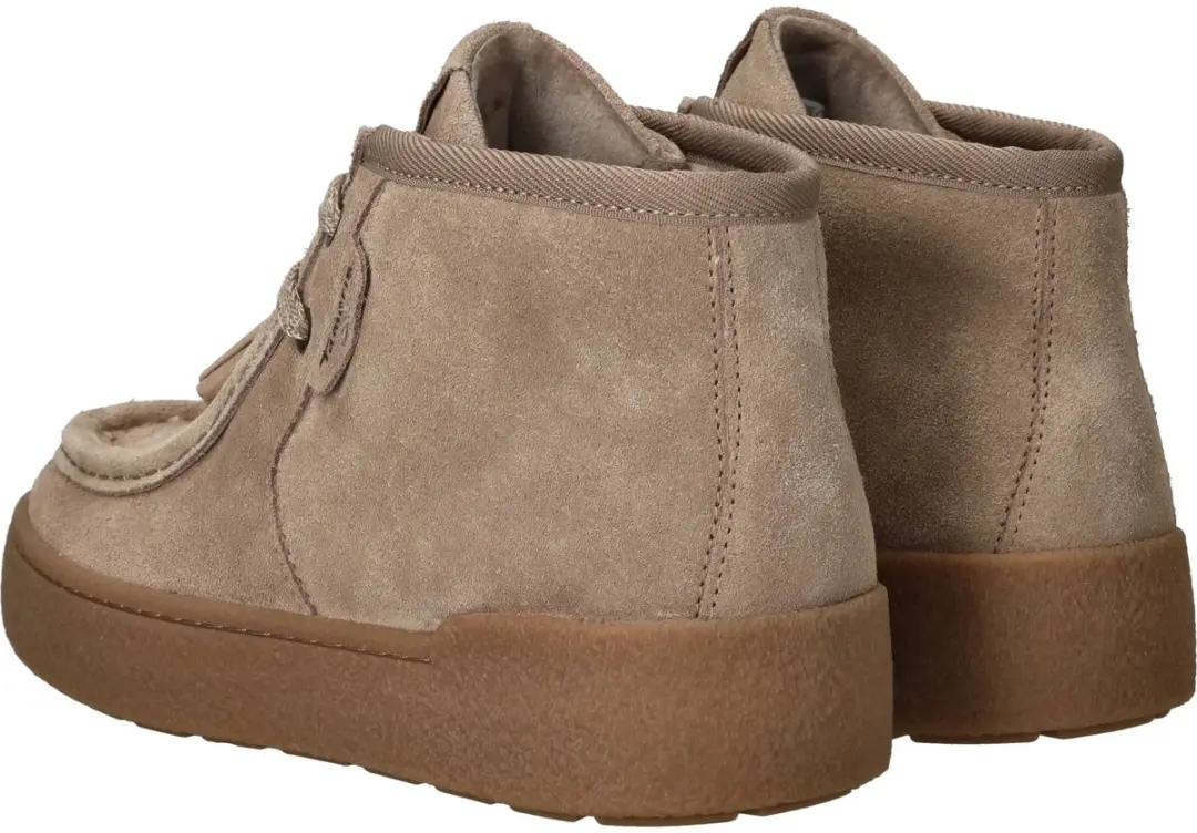Tamaris Dames Leren Hoge Sneaker 1-25406-47 - 39 - Taupe