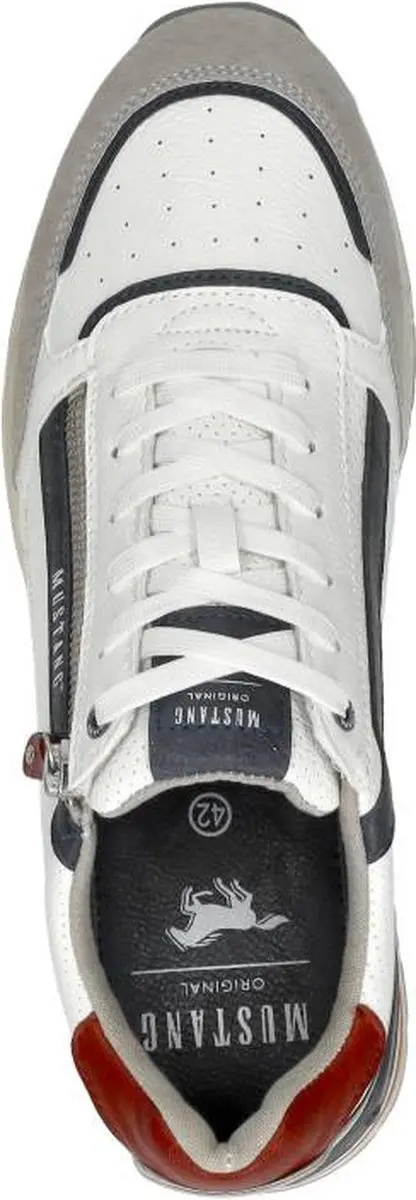 Mustang Sneakers Laag Sneakers Laag - wit - Maat 41 - afbeelding 5 van 6