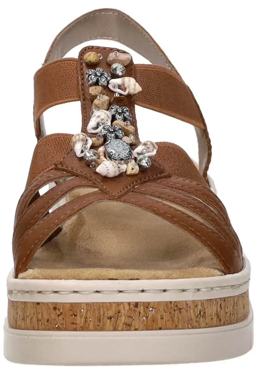 Rieker V4949-24 Sandalen - Maat 36 - Cognac - afbeelding 6 van 6