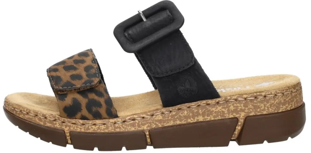 Rieker Open Teen Slippers - Zwart - Maat 36 - afbeelding 3 van 6