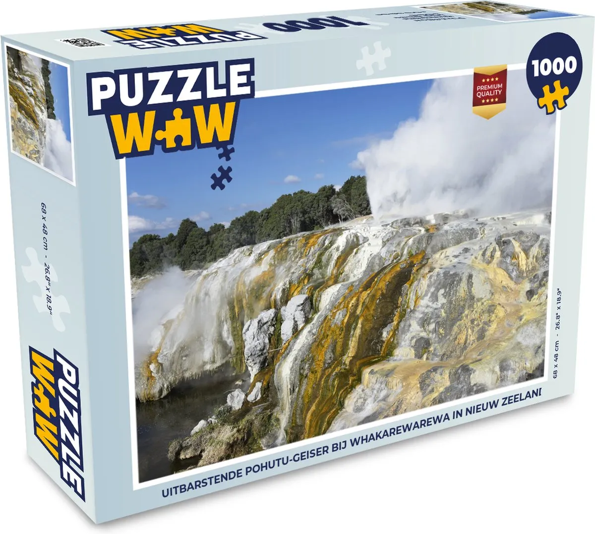 PuzzleWow Pohutu Geiser Legpuzzel 1000 Stuks