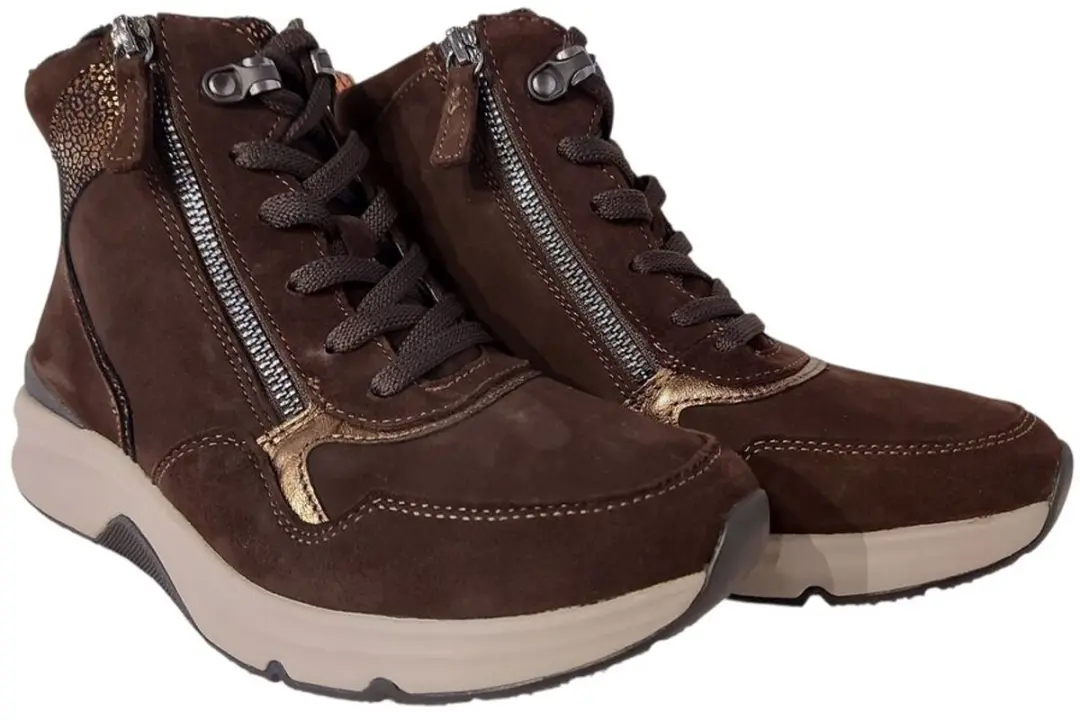 Gabor Rollingsoft Veterboot 76.888.41 - Donkerbruin Suede