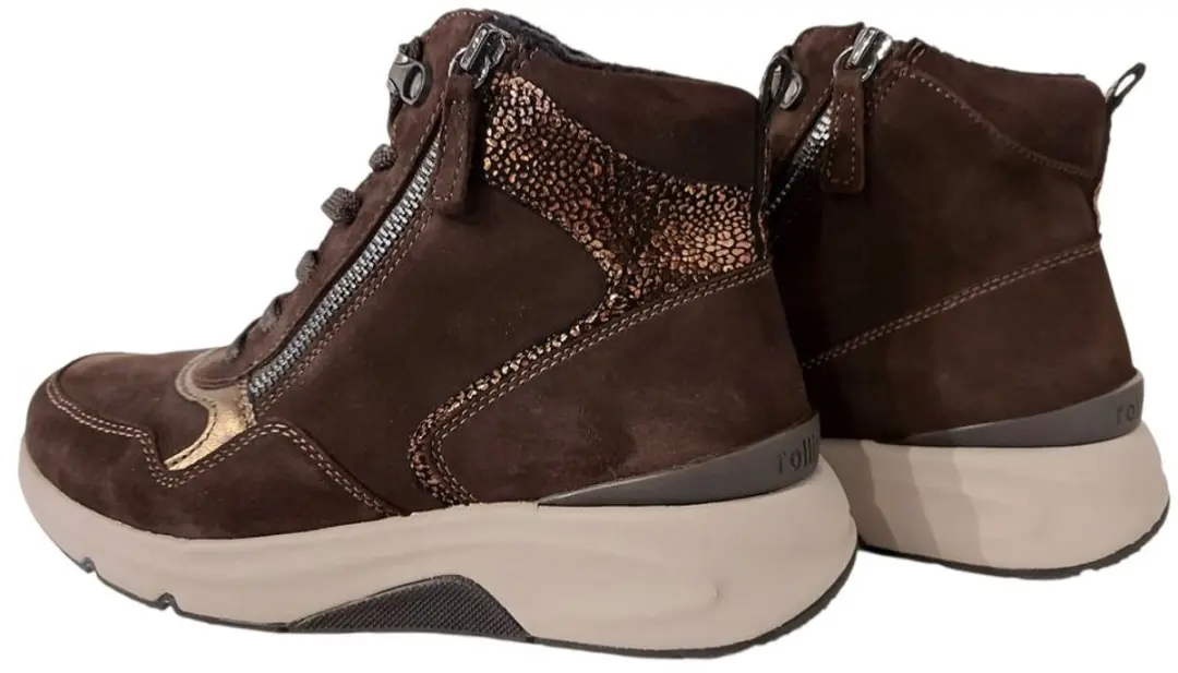 Gabor Rollingsoft Veterboot 76.888.41 - Donkerbruin Suede
