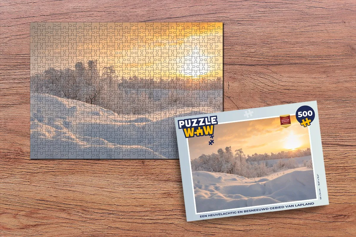 PuzzleWow Lapland Legpuzzel 500 Stuks - Multicolor