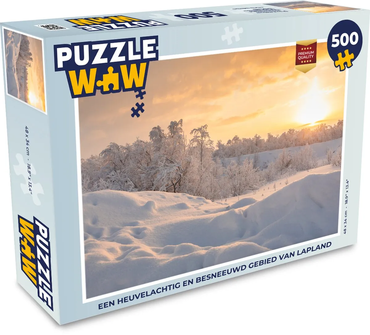 PuzzleWow Lapland Legpuzzel 500 Stuks