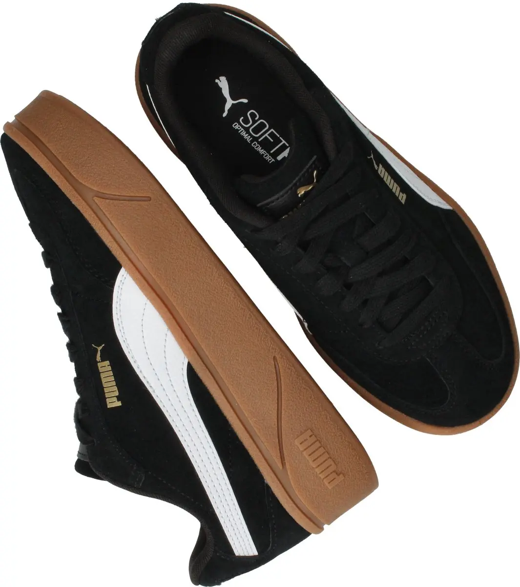 PUMA Club II Era Platform SD Wns Dames Sneakers - Puma Black-Puma White - afbeelding 3 van 6