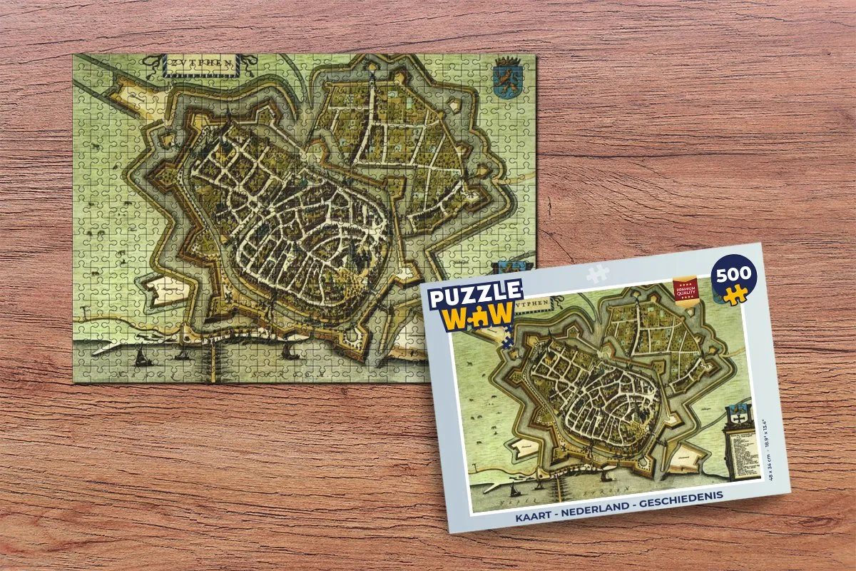 PuzzleWow Nederland Geschiedenis Legpuzzel 500 Stuks - Multicolor