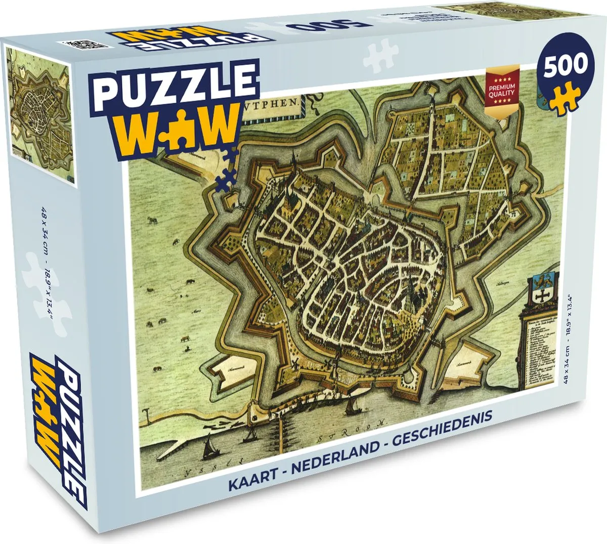 PuzzleWow Nederland Geschiedenis Legpuzzel 500 Stuks