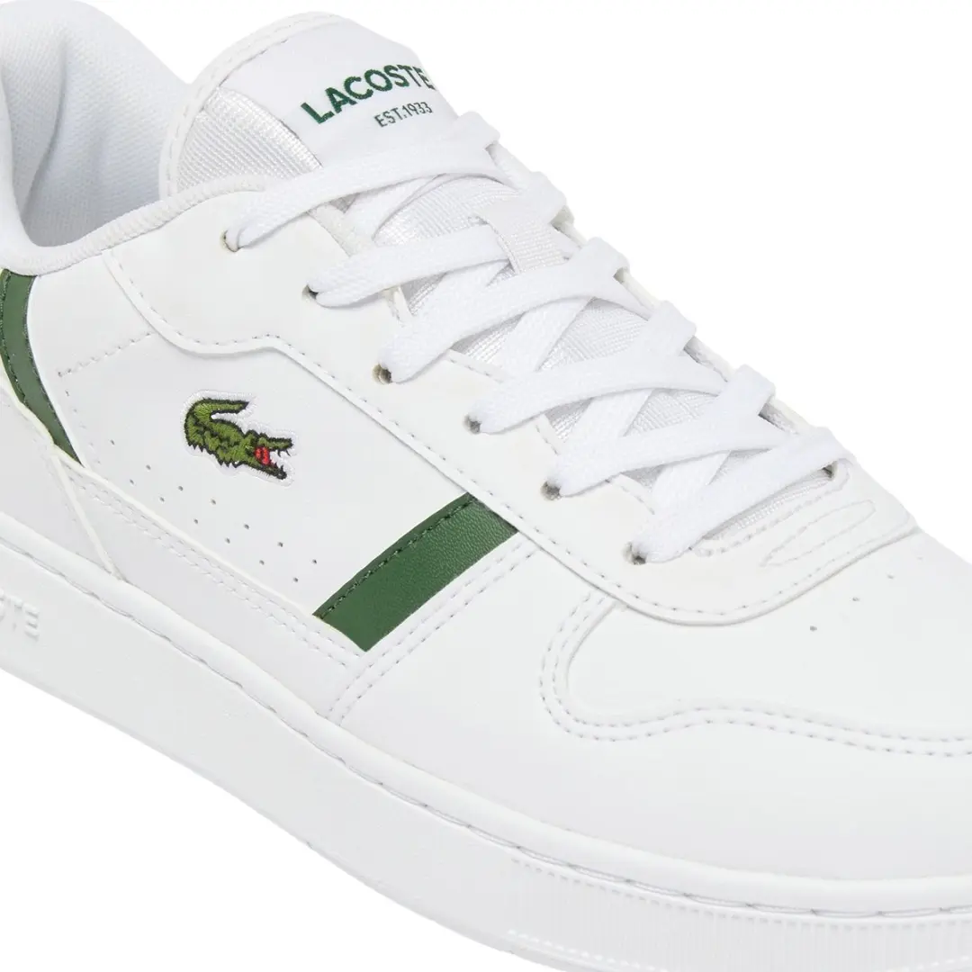Lacoste T-Clip Set Sneakers Junior 35 - Wit/Groen - afbeelding 3 van 6