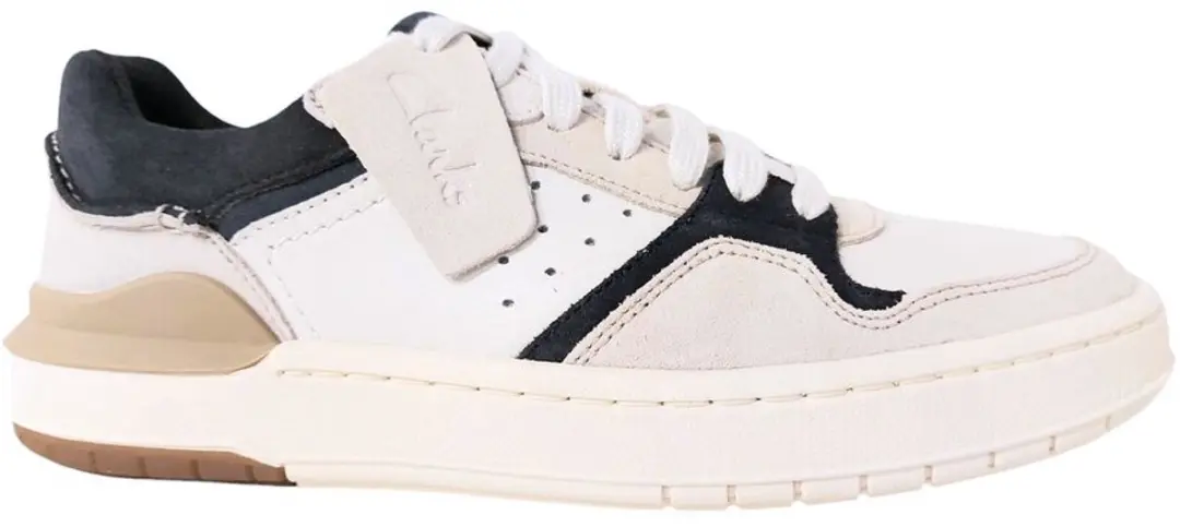 Clarks CourtLite 2 Lo Lage Sneakers Heren 46 - Wit/Beige