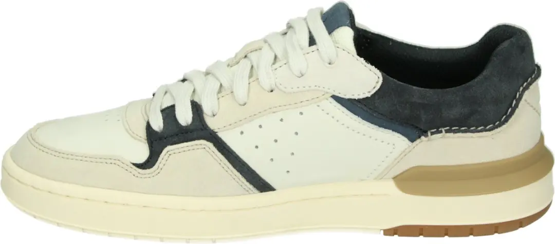 Clarks CourtLite 2 Lo Lage Sneakers Heren 46 - Wit/Beige