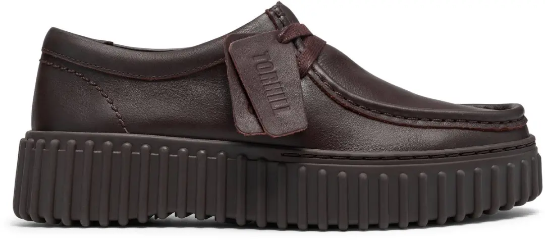 CLARKS Torhill Bee donkerbruin Dames Veterschoenen