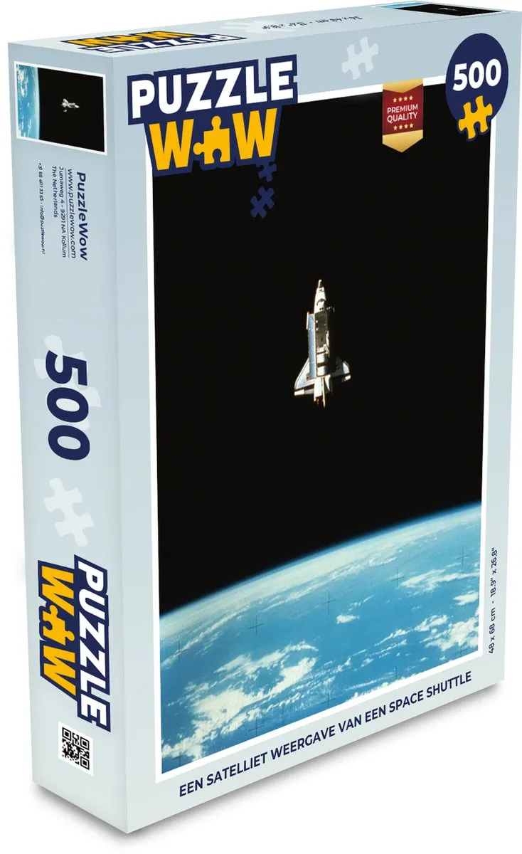 PuzzleWow Space Shuttle Legpuzzel 500 Stuks - Multicolor