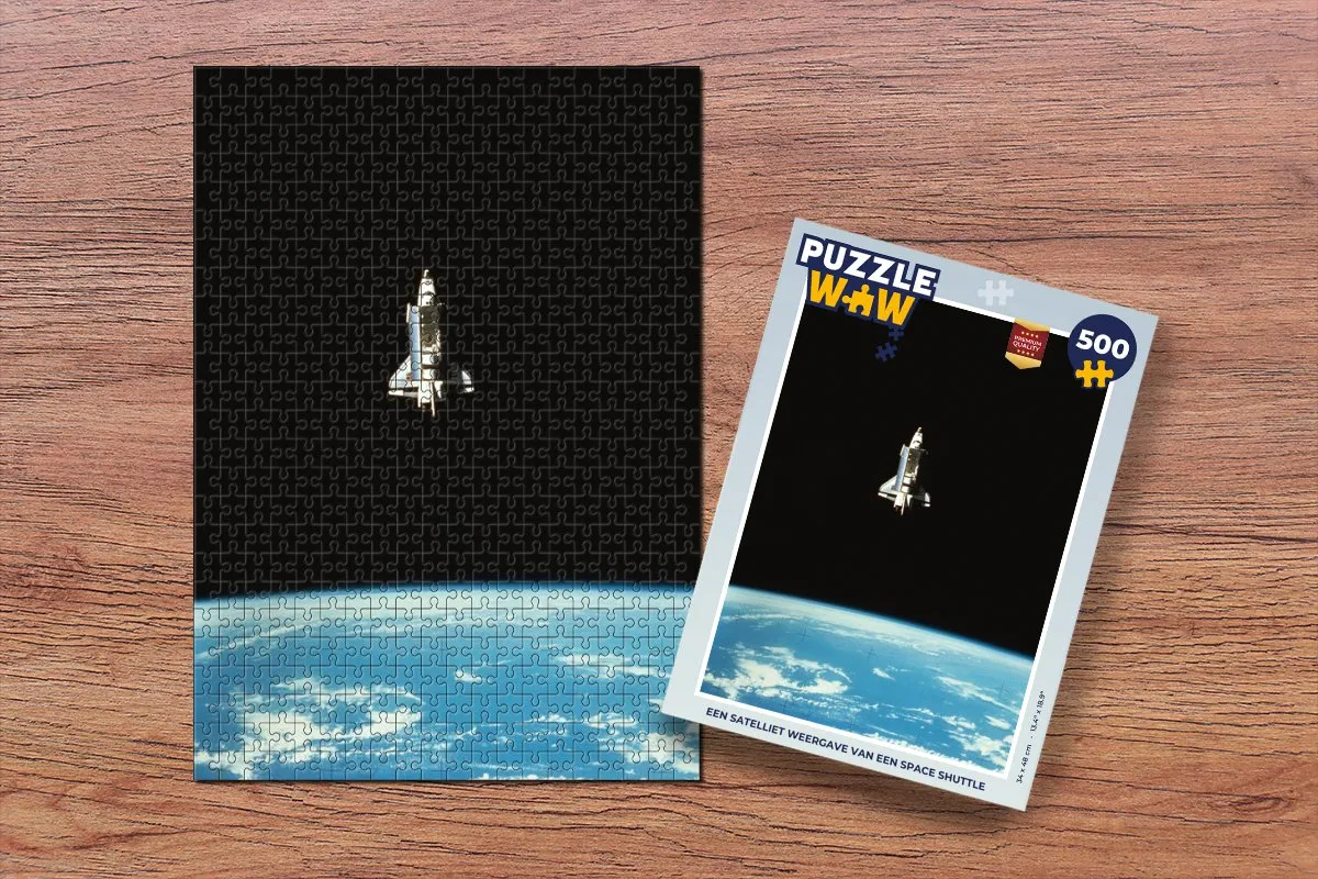 PuzzleWow Space Shuttle Legpuzzel 500 Stuks