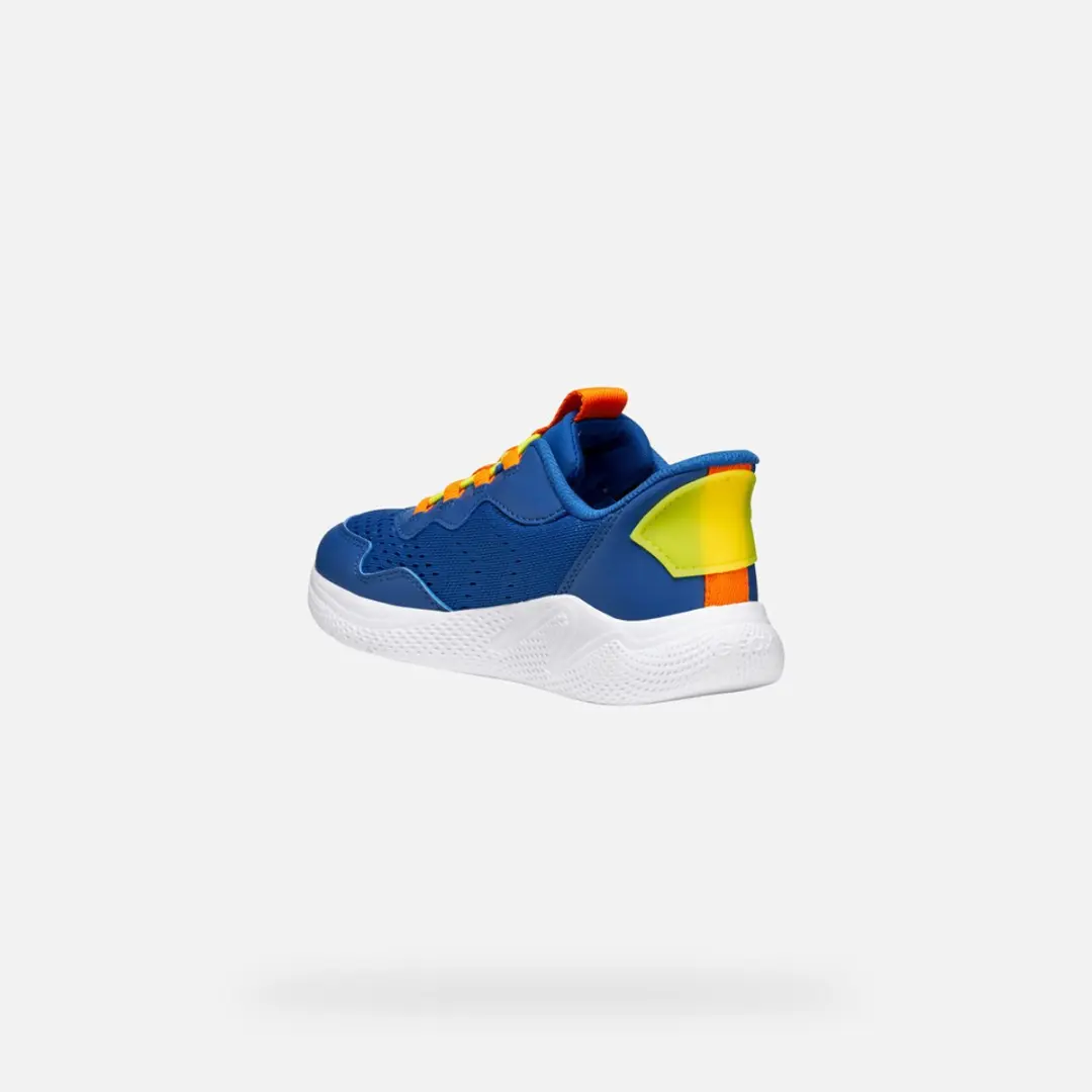 GEOX Sprinty Fast J65NQA_01454 Jongens Sneakers - Koningsblauw/Oranje - afbeelding 5 van 6