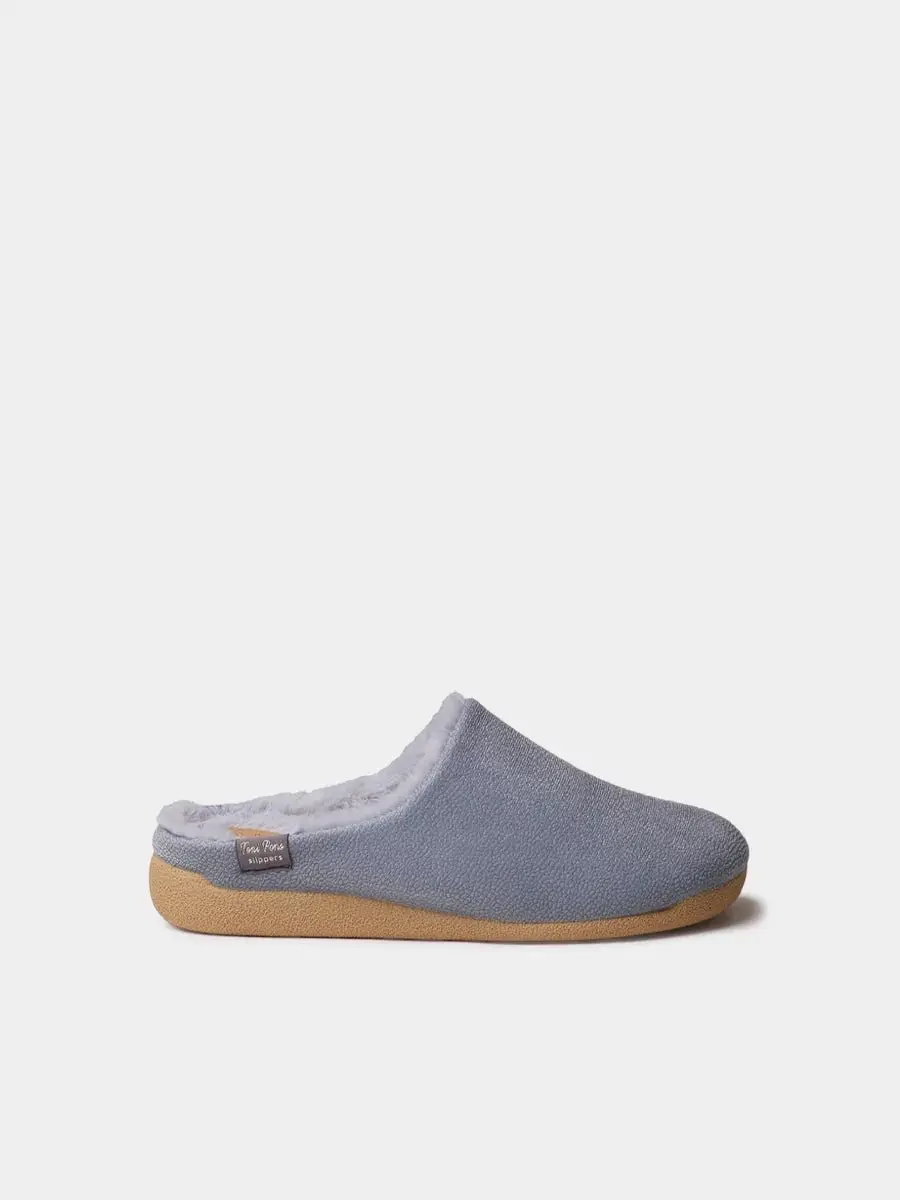 Huisslipper in klompvorm met binnenvoering voor dames
