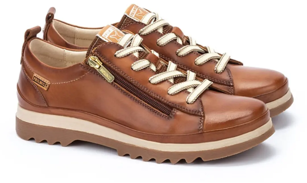 Pikolinos Vigo Leren Sneakers - Bruin - Maat 36