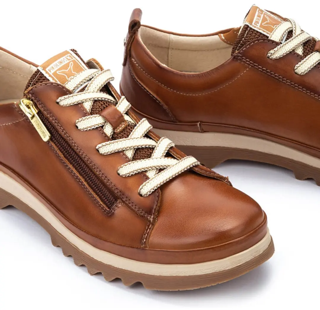 Pikolinos Vigo Leren Sneakers - Bruin - Maat 36