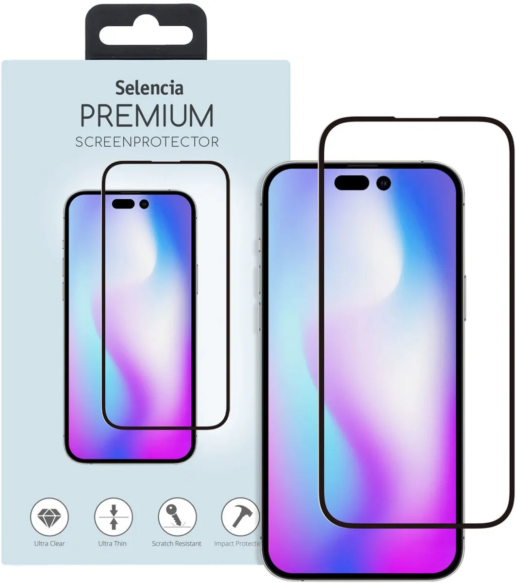 Selencia Screenprotector iPhone 14 Pro - Gehard Glas