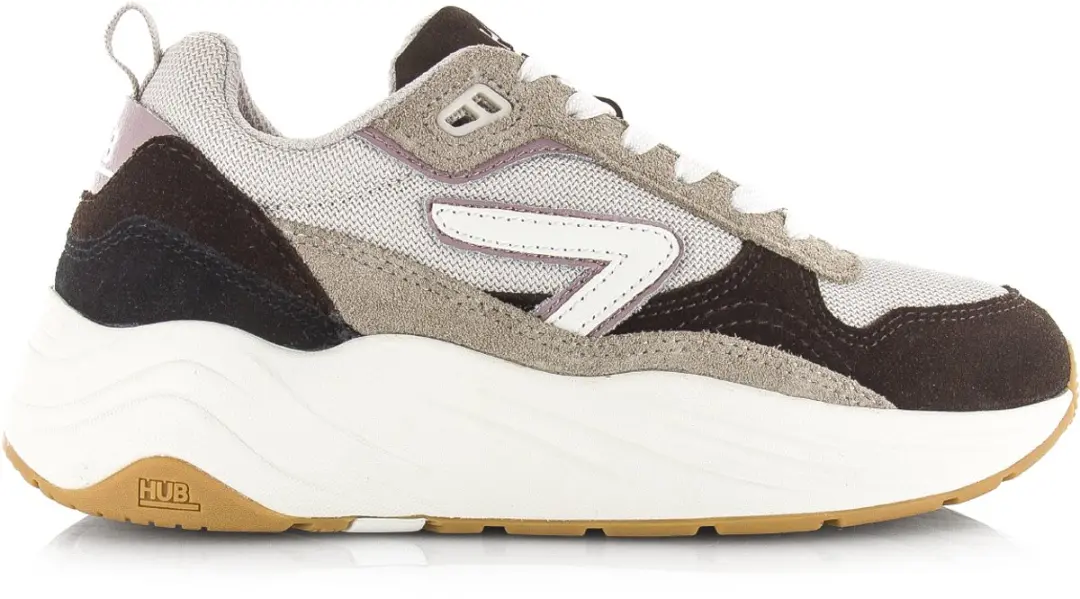 Hub Glide Lage Sneakers 41 - Coffee/Mauve/Off White - afbeelding 2 van 6