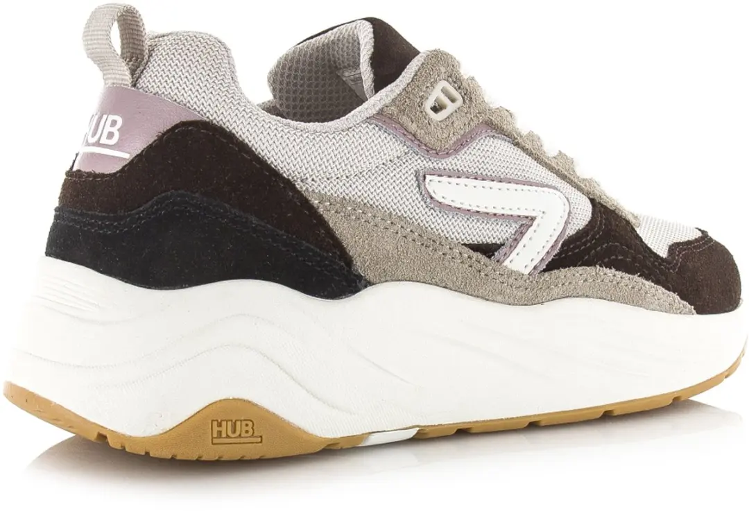 Hub Glide Lage Sneakers 41 - Coffee/Mauve/Off White - afbeelding 5 van 6