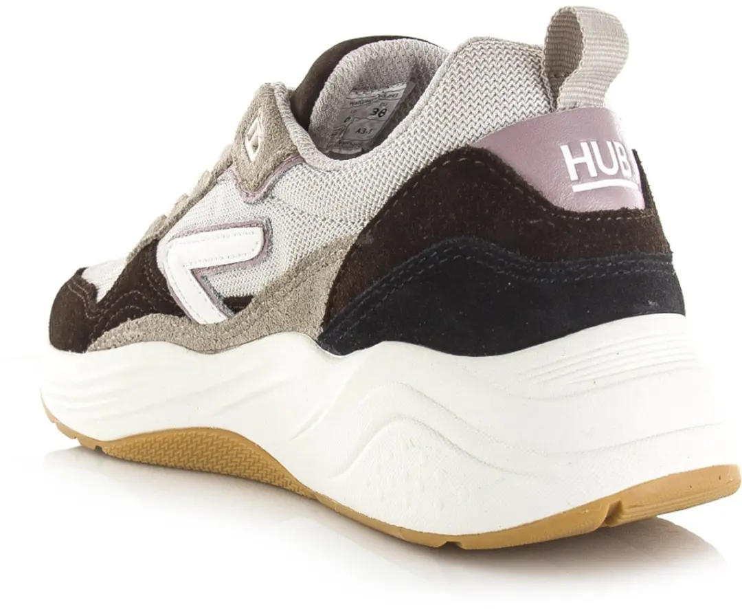Hub Glide Lage Sneakers 41 - Coffee/Mauve/Off White - afbeelding 3 van 6