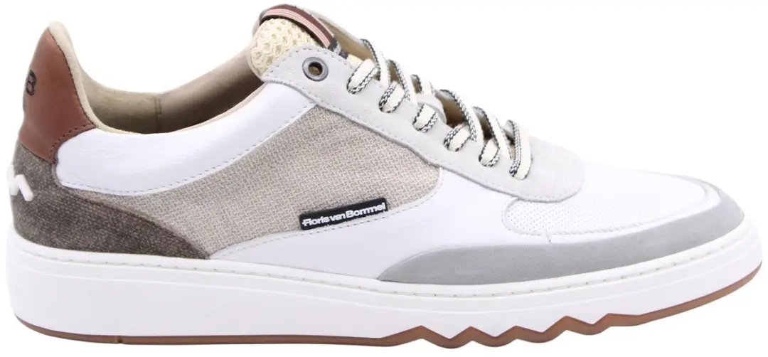 Floris van Bommel DE KUPSTER 05.23 Lage Sneakers - Wit/Beige - Maat 42 - afbeelding 6 van 6